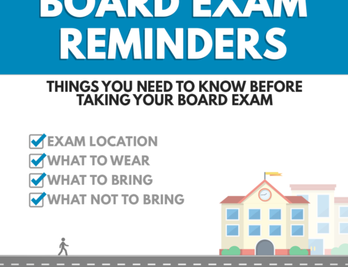 Last Minute Reminders for Board Exam Takers